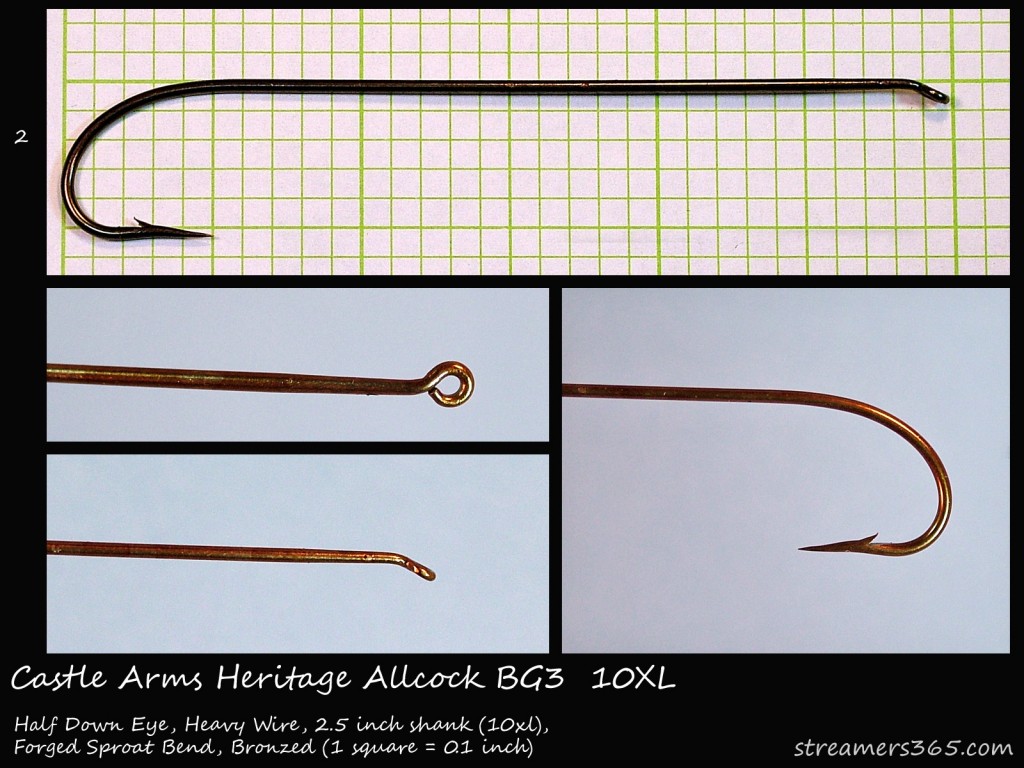 Castle Arms Heritage Allcock Streamers Hook Profile Castle Arms Heritage Allcock Streamers Hook Profile