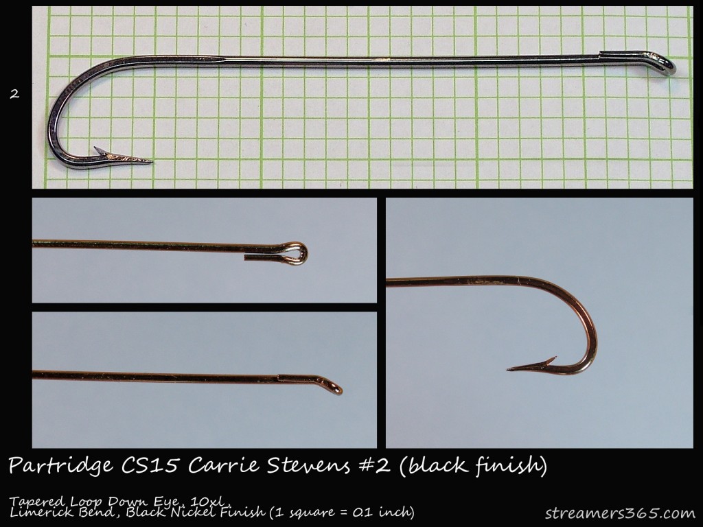 Partridge CS15 Black Nickel Hook Profile Partridge CS15 Black Nickel Hook Profile