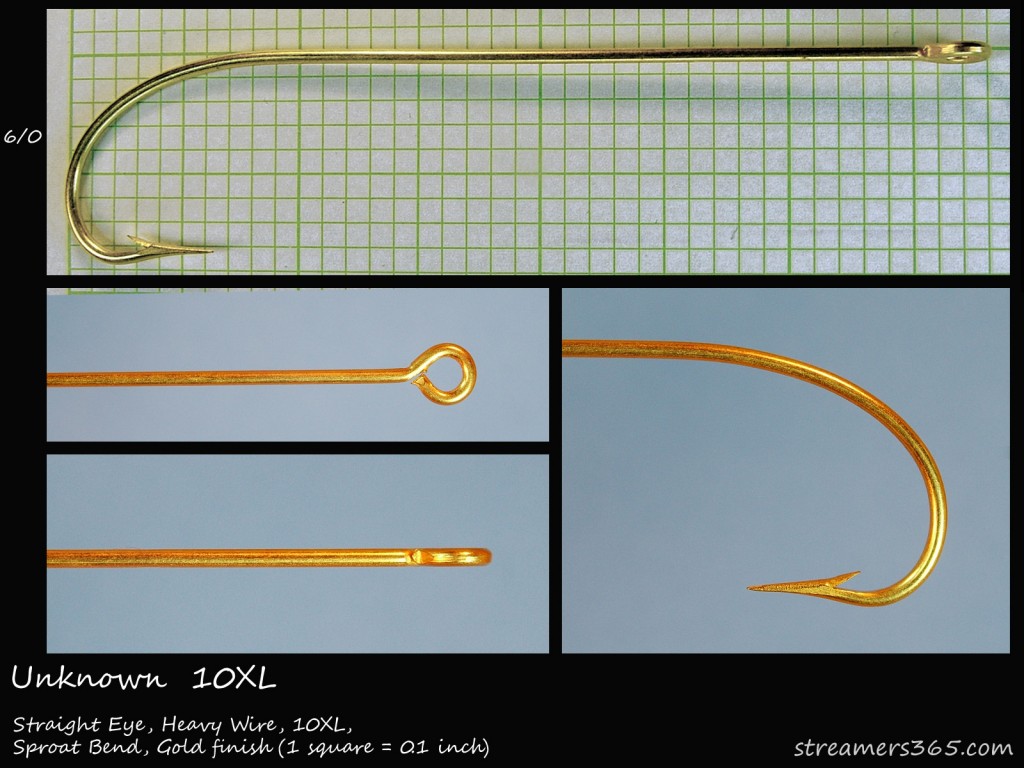 Unknown 6/0 Gold Finish Hook Profile Unknown 6/0 Gold Finish Hook Profile
