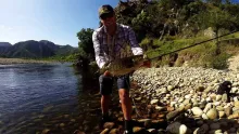 Video thumb for Fly-fishing for Smallmouth bass in the Baviaanskloof