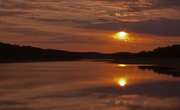 User submitted picture: Sunset over Lake Norfork
